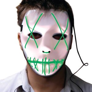 156385-1.jpg Masque Psycho Lumineux Vert