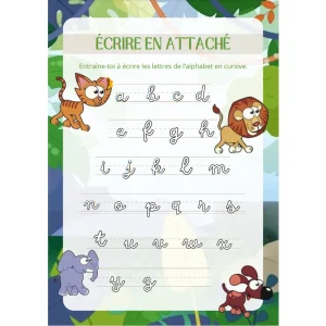 Apprend à écrire l'alphabet - support plastifié