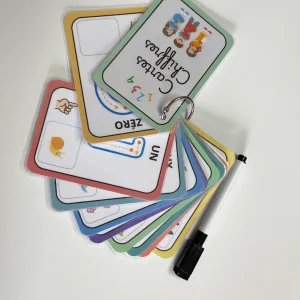 Cartes d’apprentissage des chiffres