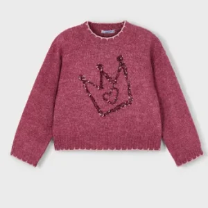 ZANBS2KH10568.webp Pull brodé à paillettes – Cerise