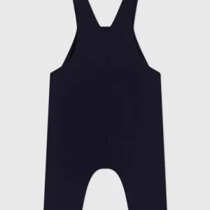 ZANBS2KH10735.webp Salopette bébé en coton jambes longues unie – Marine