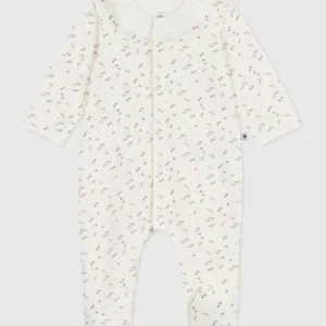 ZANBS2KH11069.webp Pyjama bébé en velours à col fleuri