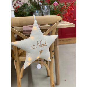 ZANBS2KH4719.jpg Veilleuse musicale ” La valse d’Amélie Poulain ” étoile en lin – Beige